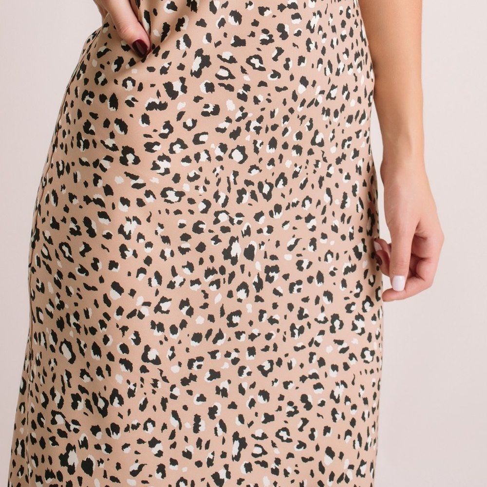 Audrey 3+1 Leopard Midi Skirt
